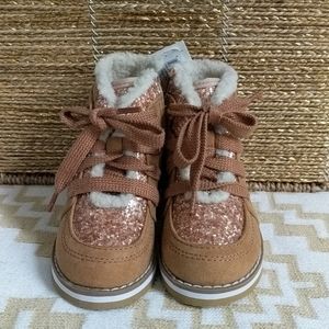 GAP Toddler Girls Size 7 Tan Lace Up Boots